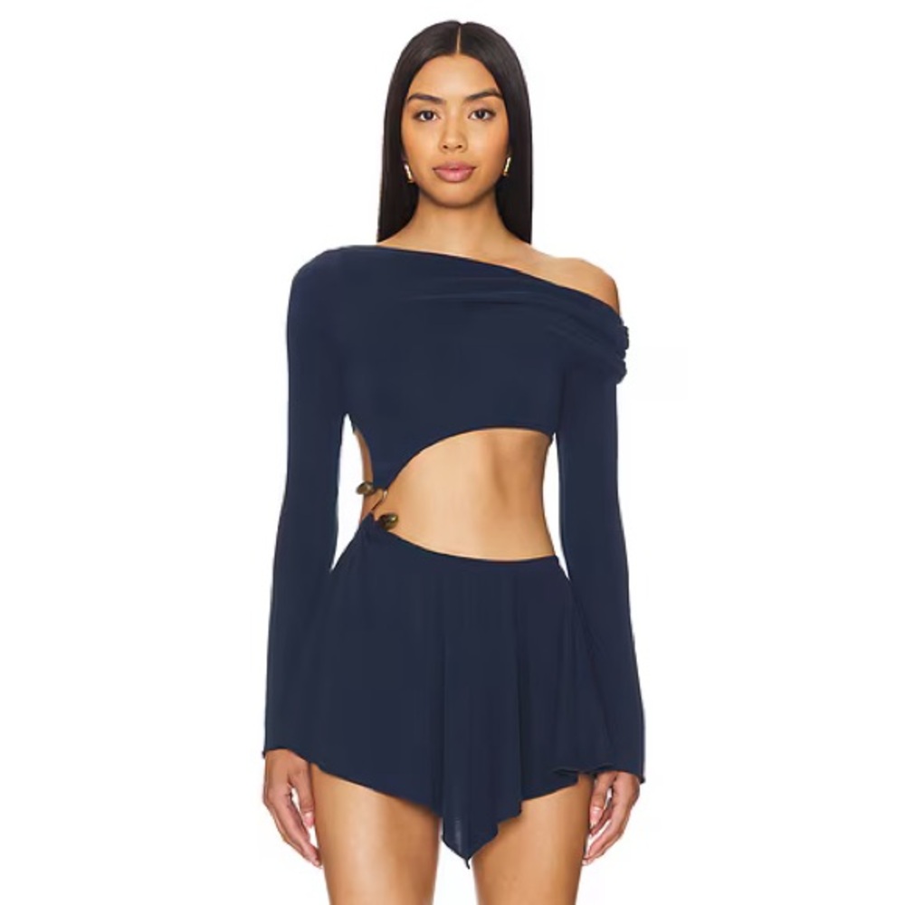 Jaded London Navy Dress